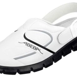 Abeba Berufsschuhe Sicherheitsschuhe ABEBA Clog Weiß/ Schwarz 7335 OB