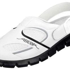 Abeba Berufsschuhe Sicherheitsschuhe ABEBA Clog Weiß/ Schwarz 7345 OB