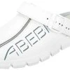 Abeba Berufsschuhe Sicherheitsschuhe ABEBA Clog Weiß Mit Aufdruck 7310 OB