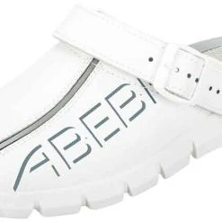 Abeba Berufsschuhe Sicherheitsschuhe ABEBA Clog Weiß Mit Aufdruck 7310 OB