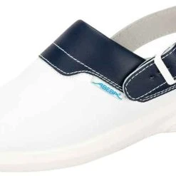 Abeba Berufsschuhe Sicherheitsschuhe ABEBA Clog Weiß/ Blau 7622 OB