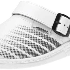 Abeba Berufsschuhe Sicherheitsschuhe ABEBA Clog Weiß/ Schwarz 7201 OB