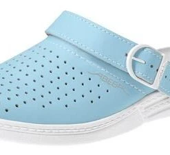 Abeba Berufsschuhe Sicherheitsschuhe ABEBA Clog Hellblau/ Weiß 7080 OB