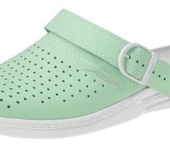 Abeba Berufsschuhe Sicherheitsschuhe ABEBA Clog Mint/ Weiß 7090 OB