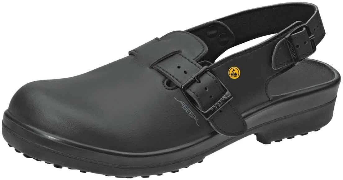 Abeba Berufsschuhe Sicherheitsschuhe ABEBA Clog Schwarz ESD 31011 SB