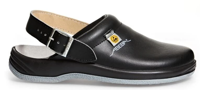 Abeba Berufsschuhe Sicherheitsschuhe ABEBA Clog Schwarz ESD 38210 OB