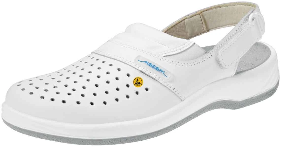 Abeba Berufsschuhe Sicherheitsschuhe ABEBA Clog Weiß ESD 38600 OB