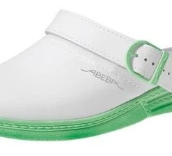 Abeba Berufsschuhe Sicherheitsschuhe ABEBA Clog Weiß/ Mint 5081 OB