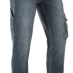 COOL AGENCY S.R.O Brams Jeans-Hose Blau 1.3650R12 Mit Taschen, Workwearhose Herrenjeans David Denim Stretch