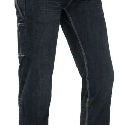 COOL AGENCY S.R.O Brams Jeans-Hose Dark Blue 1.3311A82 Mit Taschen, Workwearhose Berufsjeans Mike Denim Stretch