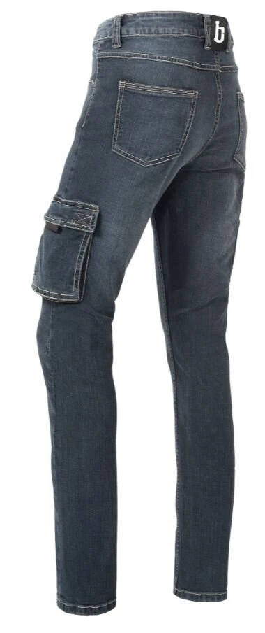 COOL AGENCY S.R.O Brams Jeans-Hose Blau 1.4350 R12 Mit Taschen, Workwearhose Damenjeans Lisa Denim – Bild 2