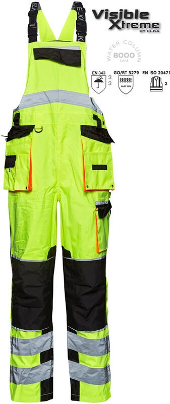 ELKA Rainwear ELKA Warnschutz Latzhose Visible Xtreme 089904R4R