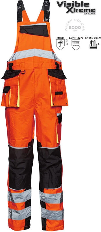 ELKA Rainwear ELKA Warnschutz Latzhose Visible Xtreme 089904R4R – Bild 2