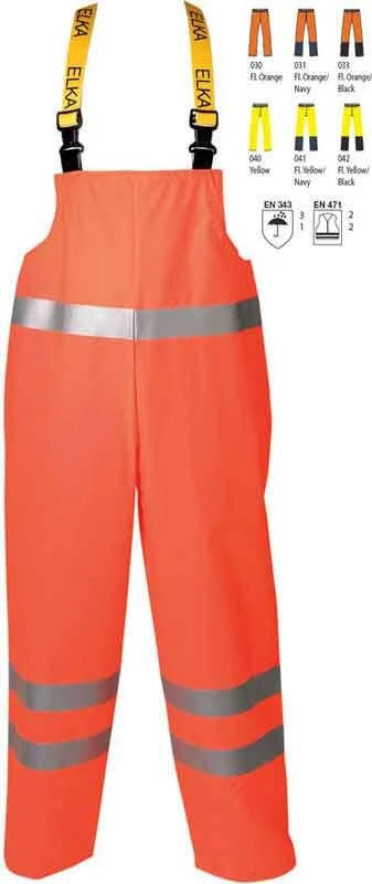 ELKA Rainwear ELKA Warn- Und Regenschutz Latzhose - Xtreme EN471
