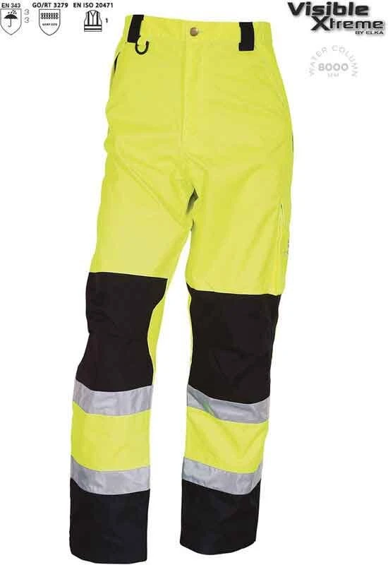 ELKA Rainwear ELKA Warnschutz Wetterschutz Bundhose EN471 Reflex - Visible Xtreme