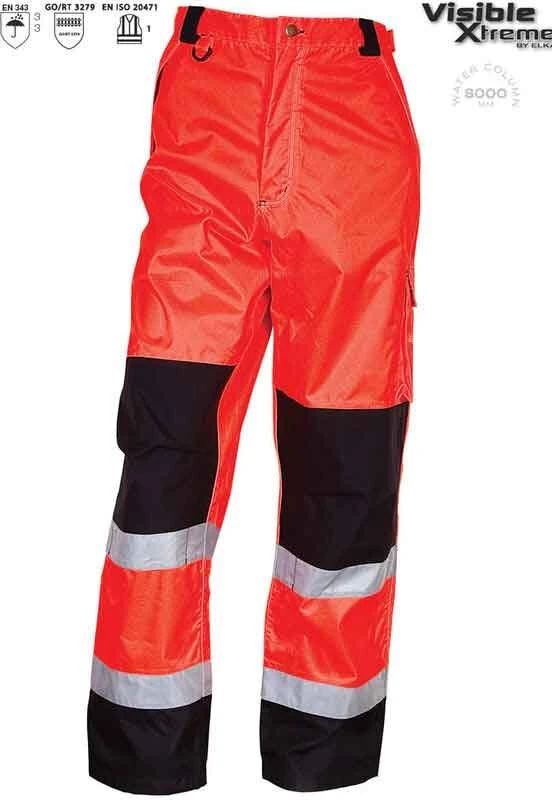 ELKA Rainwear ELKA Warnschutz Wetterschutz Bundhose EN471 Reflex - Visible Xtreme – Bild 2