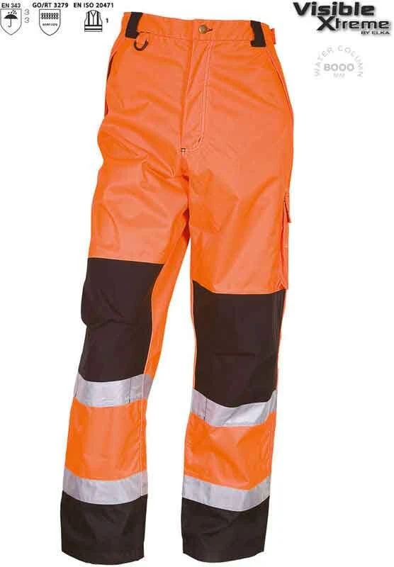 ELKA Rainwear ELKA Warnschutz Wetterschutz Bundhose EN471 Reflex - Visible Xtreme – Bild 3