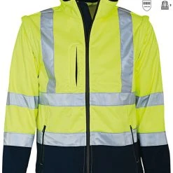 ELKA Rainwear ELKA Warnschutz Softshell Jacke EN471 Mit Abnehmbaren Ärmeln