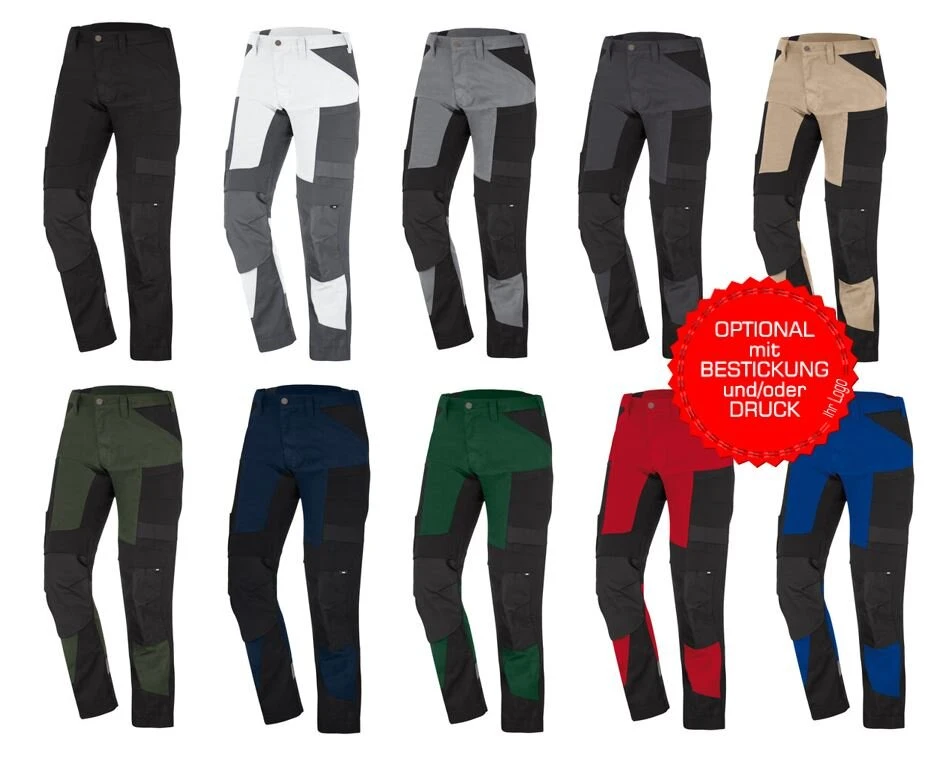 FHB Elastische Arbeitshose LEO 122110 Stretch In 10 Verschiedenen Farben