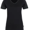 Hakro Damen V-Shirt Contrast 190 Mikralinar