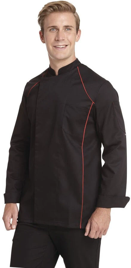 Leiber Kochjacke Mit Verdeckter Druckknopfleiste 12/2524